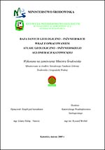 Atlas geologiczno-inżynierski Katowic - opracowanie