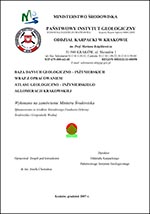 Atlas geologiczno-inżynierski Krakowa - opracowanie