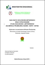 Atlas geologiczno-inżynierski Trójmiasta - opracowanie