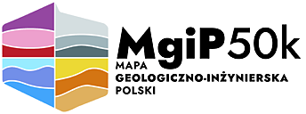 Logo MgiP50k - Mapa geologiczno-inżynierska Polski w skali 1: 50 000