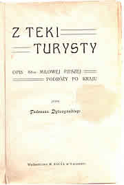 Pierwsza publikacja książkowa T. Dybczyńskiego