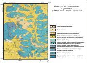 mapa geologiczna okolic Ogrodzieńca