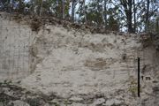 Odsłonięcie nr 3 piasków czwartorzędowych w dolinie Lubrzanki