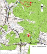 Mapa tras dojazdu do rezerwatów Skałki „Piekło” pod Niekłaniem i „Gagaty Sołtykowskie”