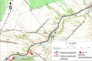 Mapa z lokalizacją punktów wycieczkowych w Wiórach (GŚ 6.2) i Dołach Opacich (GŚ 6.3)